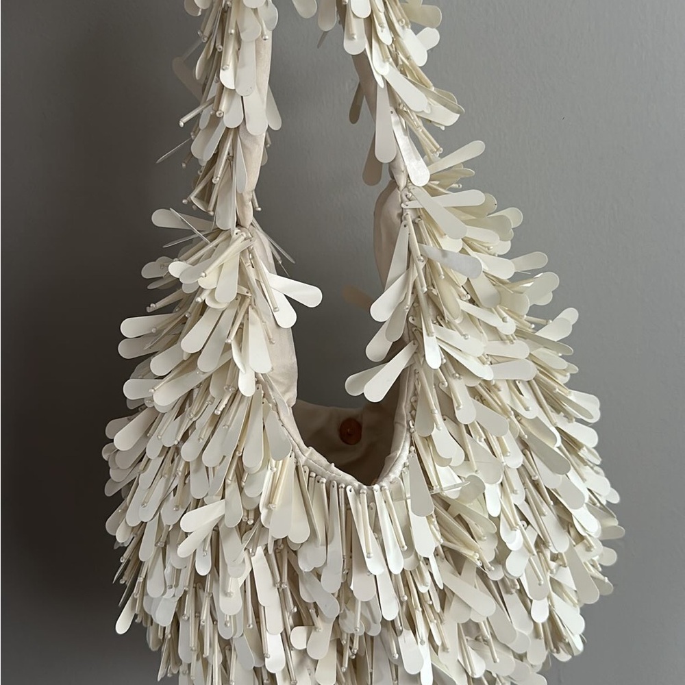 Chic Cream Fringe Bag Brides